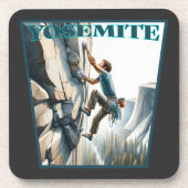 Yosemite California Rock Climbing Getränkeuntersetzer (Vorderseite)