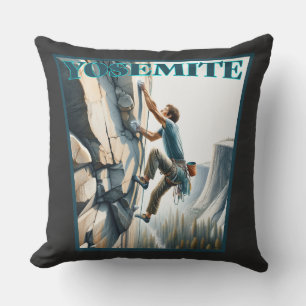 Yosemite California Rock Climbing Kissen