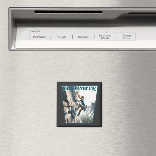 Yosemite California Rock Climbing Magnet (In Situ (Geschirrspüler))