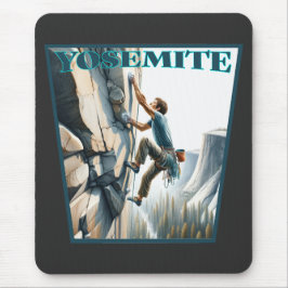 Yosemite California Rock Climbing Mousepad