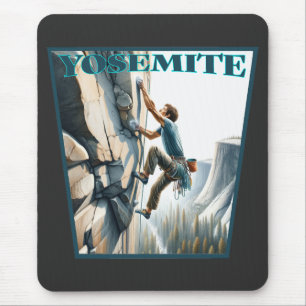 Yosemite California Rock Climbing Mousepad