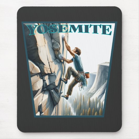 Yosemite California Rock Climbing Mousepad (Vorne)