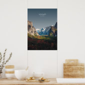 Yosemite, California Travel Illustration Poster (Küche)