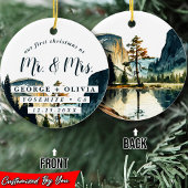 Yosemite California Unsere erste Weihnachtsfarbe Keramik Ornament