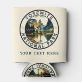 Yosemite California Wasserfarbe CUSTOM Dosenkühler (Rückseite)