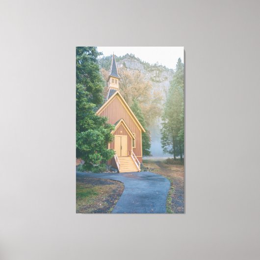 Yosemite Chapel Leinwanddruck (Vorderseite)