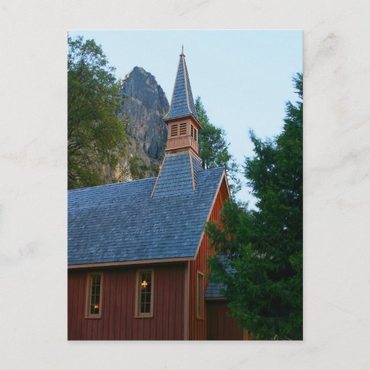 Yosemite Chapel Postkarte (Vorderseite)