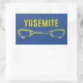 Yosemite Climbing Quickdrag Rechteckiger Aufkleber (Tasche)