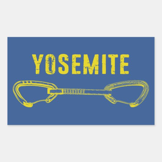 Yosemite Climbing Quickdrag Rechteckiger Aufkleber (Vorderseite)