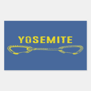 Yosemite Climbing Quickdrag Rechteckiger Aufkleber
