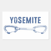 Yosemite Climbing Quickdrag Rechteckiger Aufkleber (Vorderseite)