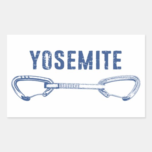 Yosemite Climbing Quickdrag Rechteckiger Aufkleber (Vorderseite)