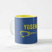 Yosemite Climbing Quickdrag Zweifarbige Tasse (Vorderseite Links)