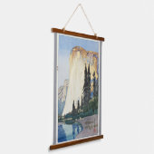 Yosemite, El Capitan, Hiroshi Yoshida Wandteppich Mit Holzrahmen (Gewinkelt)