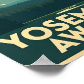 Yosemite erwartet Sie - Retro-Reiseplakat Poster (Ecke)