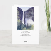 Yosemite Falls2, Yosemite National Park Feiertagskarte (Rückseite)