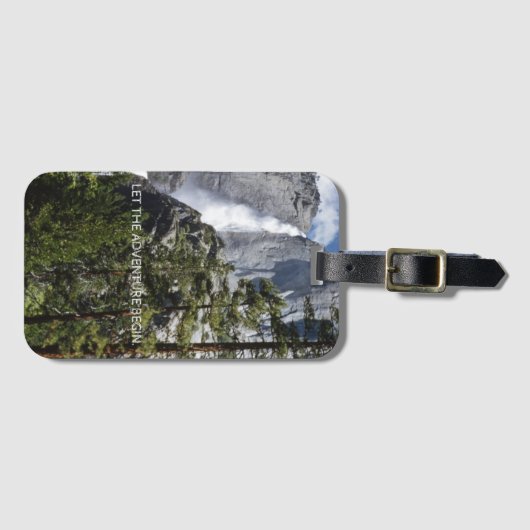 Yosemite Falls Adventure Gepäckanhänger (Vorderseite (Horizontal))