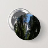 Yosemite Falls and Woods Landscape Fotografy Button (Vorne & Hinten)