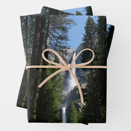 Yosemite Falls and Woods Landscape Fotografy Geschenkpapier Set (Beispiel)