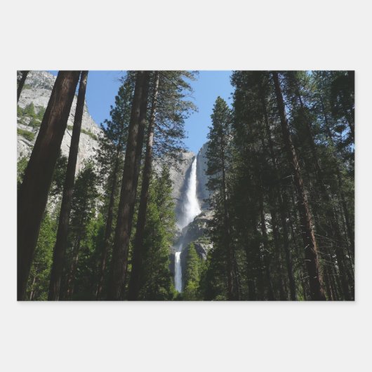 Yosemite Falls and Woods Landscape Fotografy Geschenkpapier Set (Vorderseite 3)