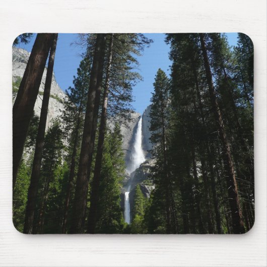 Yosemite Falls and Woods Landscape Fotografy Mousepad (Vorne)