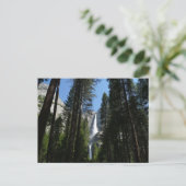 Yosemite Falls and Woods Landscape Fotografy Postkarte (Stehend Vorderseite)