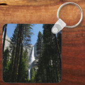 Yosemite Falls and Woods Landscape Fotografy Schlüsselanhänger (Rückseite)