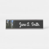 Yosemite Falls and Woods Landscape Fotografy Schreibtischnamensplakette (Vorderseite )