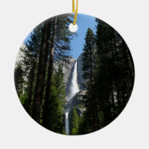 Yosemite Falls and Woods Landscape Photography Keramik Ornament