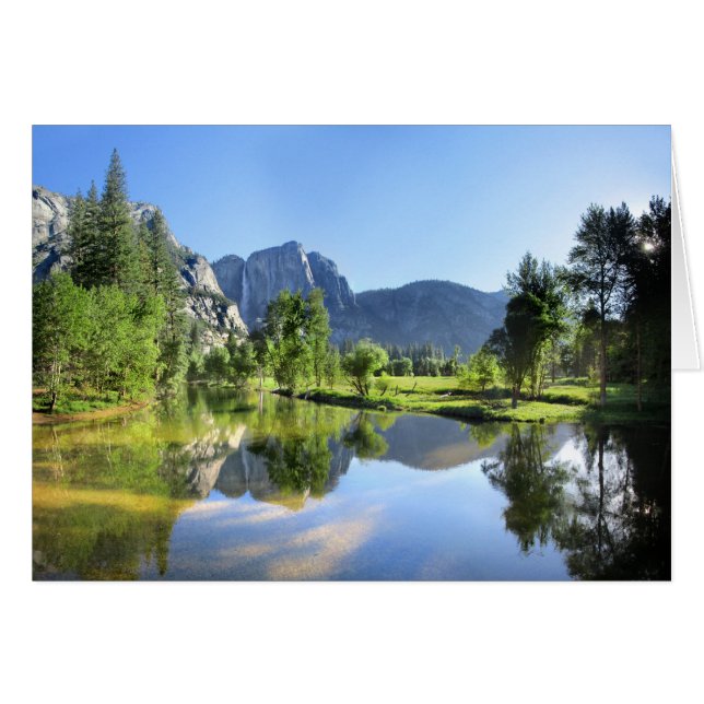 Yosemite Falls aus Merced River - Yosemite Valley (Vorderseite (Horizontal))