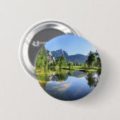 Yosemite Falls aus Merced River - Yosemite Valley Button (Vorne & Hinten)