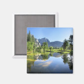 Yosemite Falls aus Merced River - Yosemite Valley Magnet (Vorderseite/Rückseite)