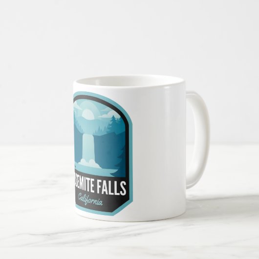 Yosemite Falls California Kaffeetasse (VorderseiteRechts)