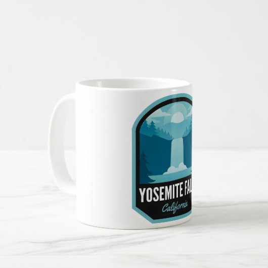 Yosemite Falls California Kaffeetasse (Vorderseite Links)