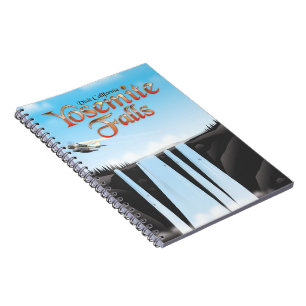 Yosemite Falls California Reiseplakat Notizblock