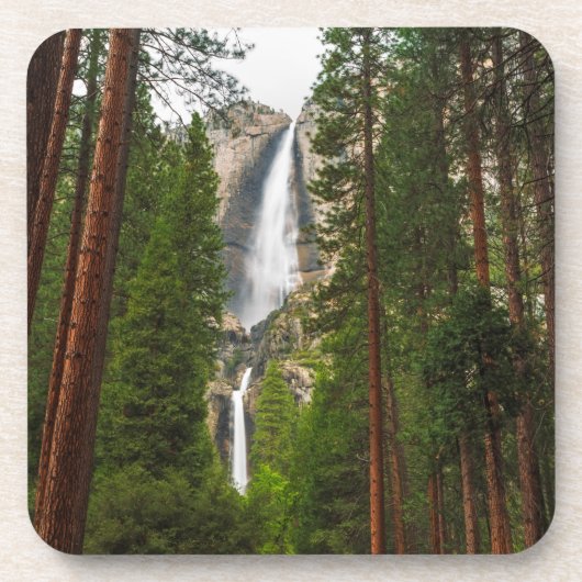Yosemite Falls durch den Wald Getränkeuntersetzer (Vorderseite)
