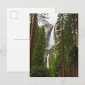 Yosemite Falls durch den Wald Postkarte (Vorne/Hinten)