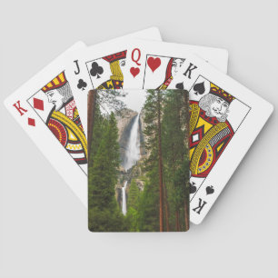 Yosemite Falls durch den Wald Spielkarten