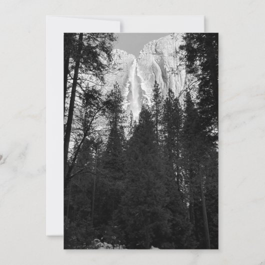 Yosemite Falls Einladung (Rückseite)