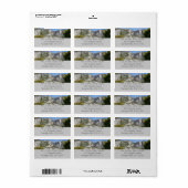 Yosemite Falls from Four Mile Trail Adressaufkleber (Vorne)