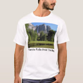 Yosemite Falls from Valley in California Unisex T-Shirt (Vorderseite)