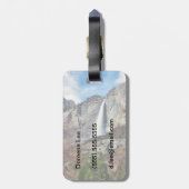 Yosemite Falls Gepäckanhänger (Rückseite vertikal)