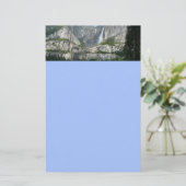 Yosemite Falls III aus dem Yosemite Nationalpark Briefpapier (Stehend Vorderseite)