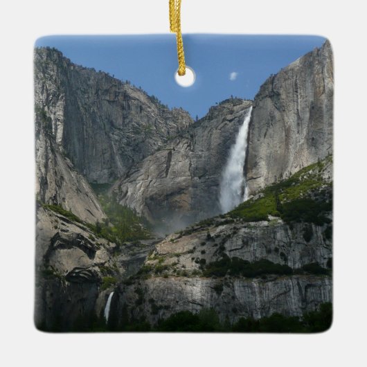 Yosemite Falls III aus dem Yosemite Nationalpark Keramikornament (Vorderseite)