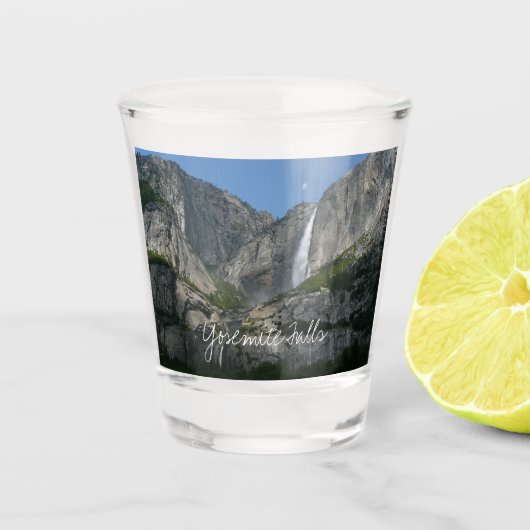 Yosemite Falls III aus dem Yosemite Nationalpark Schnapsglas (Vorderseite)