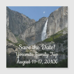 Yosemite Falls III Save the Date Magnetkarte
