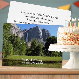 Yosemite Falls Kalifornien Geburtstag