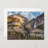 Yosemite Falls landschaftlich, Kalifornien Postkarte (Vorne/Hinten)