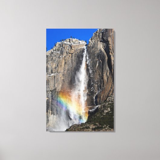 Yosemite Falls mit Rainbow Leinwanddruck (Vorderseite)