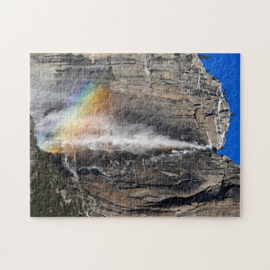 Yosemite Falls mit Regenbogen Puzzle (Horizontal)
